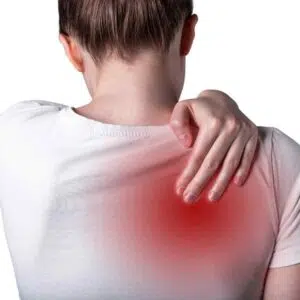 Illustration showing shoulder pain